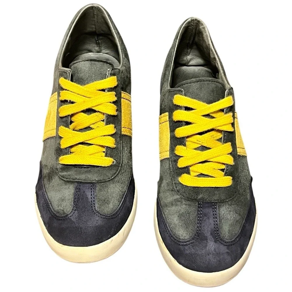 Emerson Fry‎ Woman Suede/Leather  Daily Trainers Navy/ Mustard Portugal EU 36